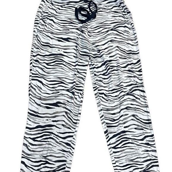 Soma Animal Print Tiger Stripe Pajama Bottoms Size Small - Picture 1 of 2